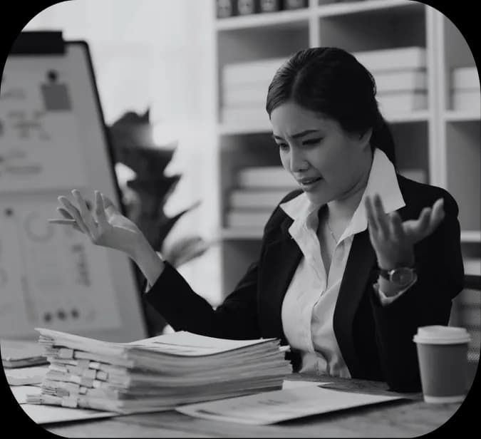 Person working at desk - professional studying/working